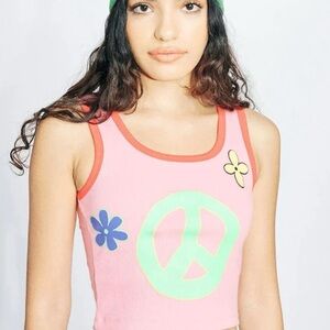 NWT Urban Outfitters Peace Crop Top